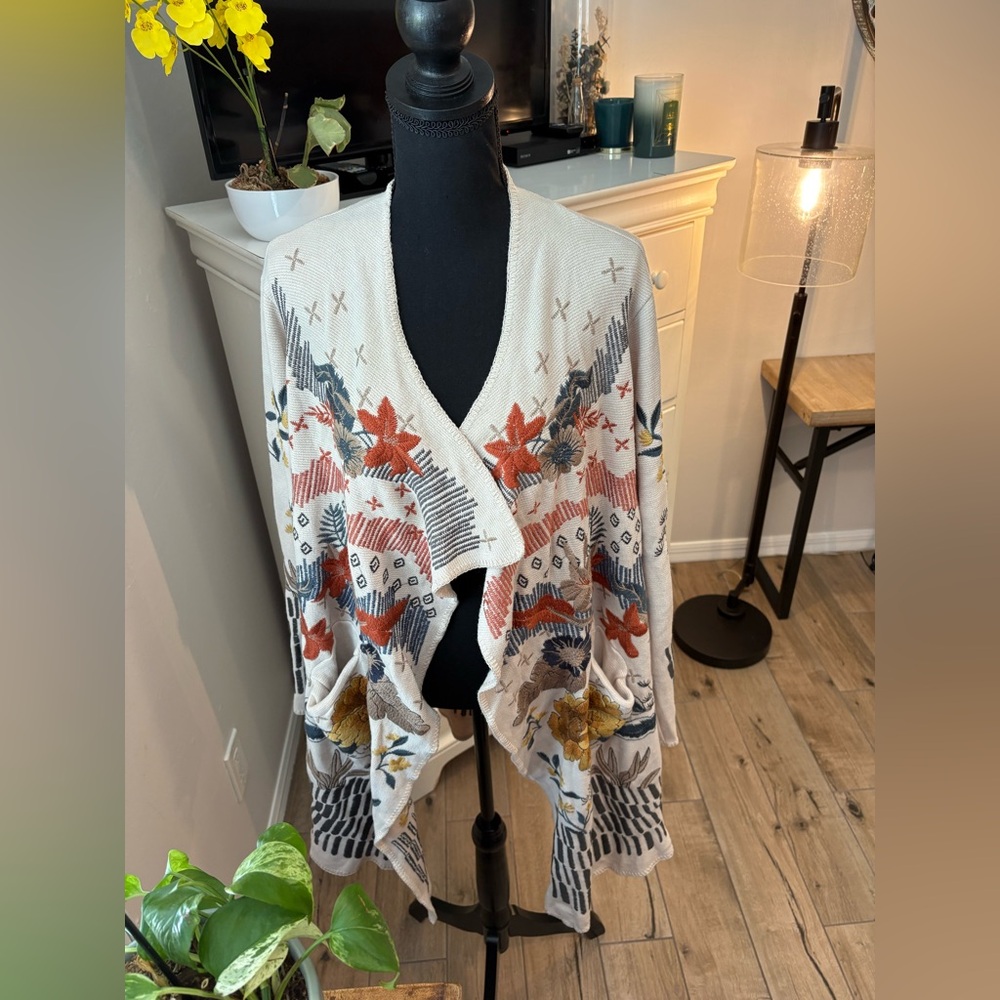 Johnny Was
SARINA WRAP SWEATER - ECRU, XL